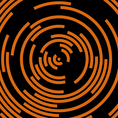 Rotating lines circling around center background