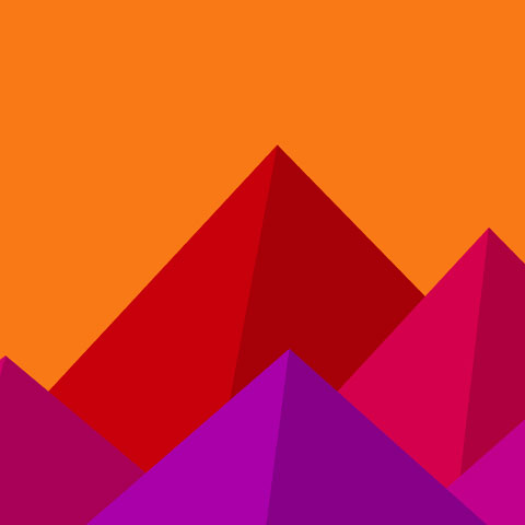 warm and colorful pyramid background