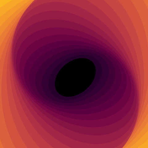 orange spiraling ovals Background