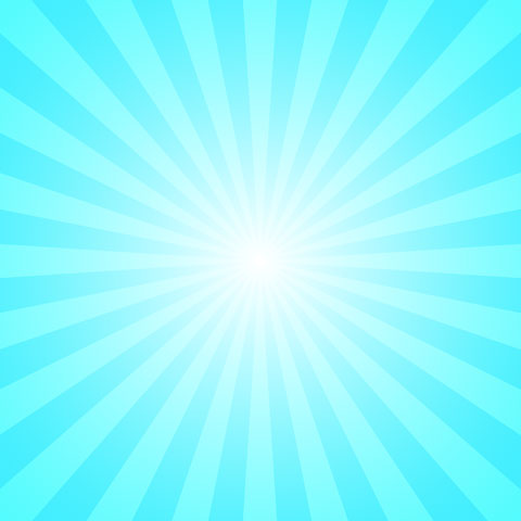 Winter sky blue sunburst background vector