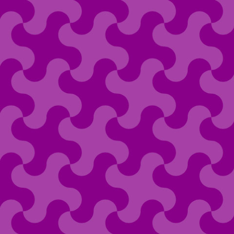 purple alternating fan blade pattern