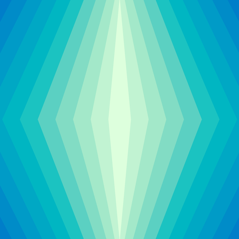 outward diamonds shape echo in gradient color blend