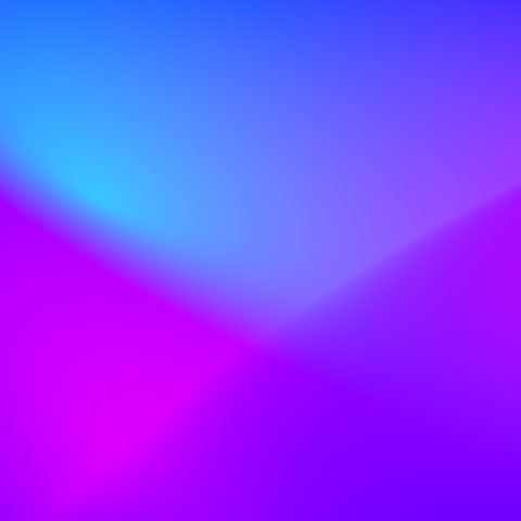 gradient shapes divide into blue and purple sections