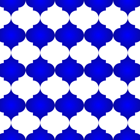 blue and white alternating pattern
