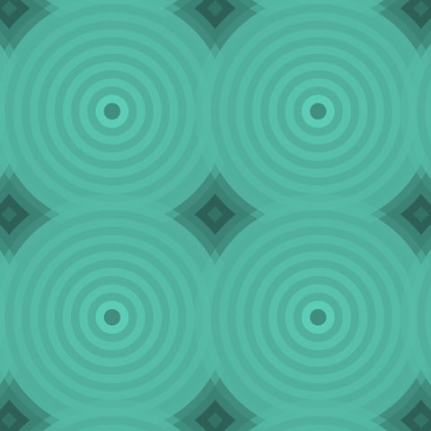 green rippling circle pattern