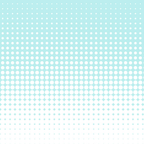 blue into white stacked halftone dots
