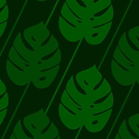 Monstera leaf illustration repeating pattern