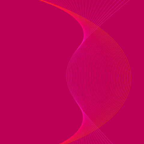 pink and red lines in curved progression