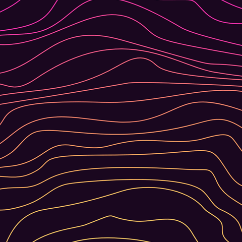 yellow to pink lines topography design