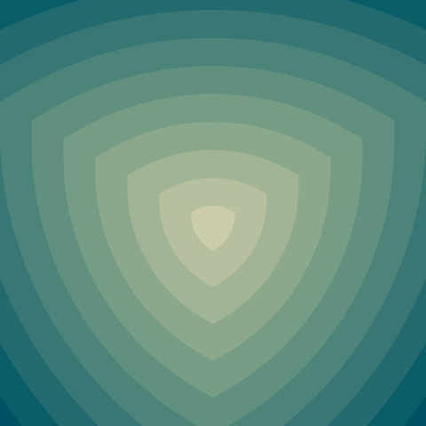 shield shape ripple background