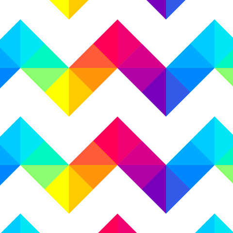 rainbow chevron pattern made of colorful triangles