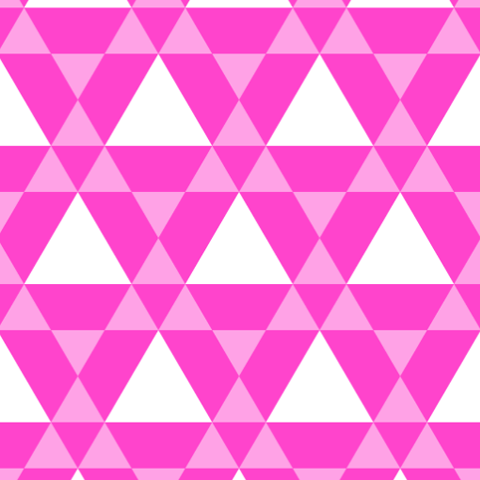 overlapped pink and white triangle pattern