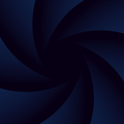 aperture style background animated to open