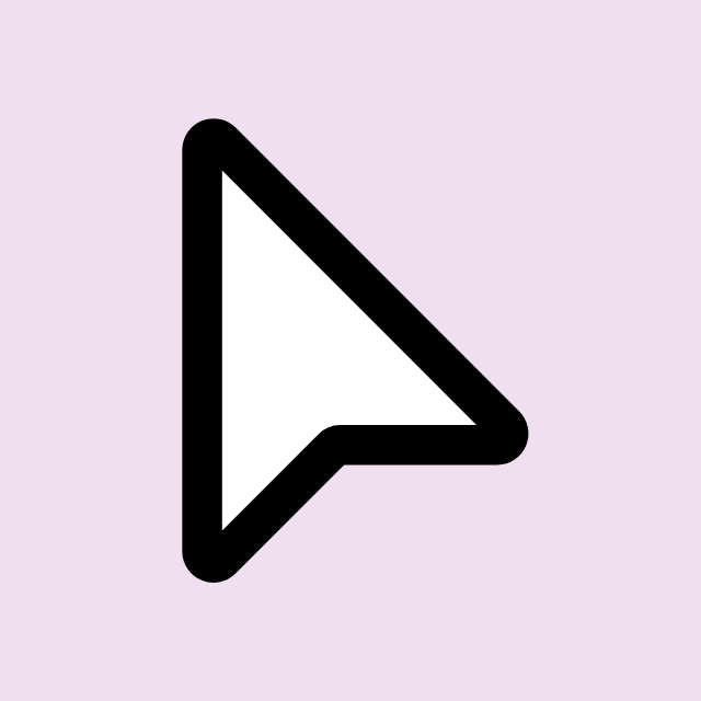 arrow head cursor icon